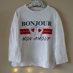 Cute Zara Girls Tee-shirt, size 6.